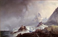 Franz Wilhelm Schiertz var ein god ven av Fridtjof Nansen. I 1876/78 fekk han vera med Nansen til Svalbard og Bjørnøya. Dette måleriet vart måla etter denne turen og har tittelen: <i>Landschaftsbild von den Norweger-Inseln bei Spitzbergen, 1879.</i> Det heng i Nationalgaleriet i Oslo.